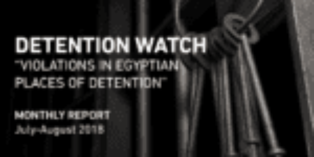Egypt: The crisis continues .. Enforced disappearance tops the violations in places of detention in the months of July and August 2018