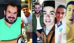  From left to right: Dr. Salah Soltan, Ahmed Soltan, Mahmoud Soltan, Hamza Soltan, Mostafa Soltan, Esmaeel Soltan. © Private 