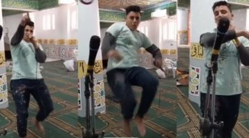 شاب-يغني-في-مسجد
