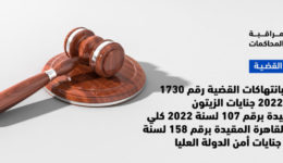 تقرير بانتهاكات القضية رقم 1730 لسنة 2022 جنايات الزيتون