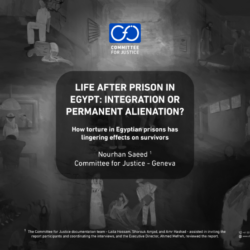 Cover Page Life after prison in Egypt: Integration or permanent alienation