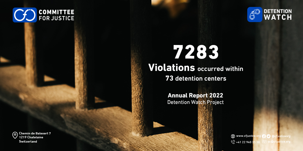 Egypt in 2022: CFJ documented 7283 violations in detention centers