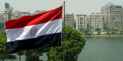 Egyptian Flag Flaps Against Nile River Amid U.S.-Egypt Strategic Dialogue in CairoMore: The Egyptian flag flaps in a strong breeze along the Nile River and outside the Egyptian Foreign Ministry, scene of a series of security and economic meetings between U.S. Secretary of State John Kerry and his Egyptian counterpart during a Strategic Dialogue between the United States and Egypt in Cairo, Egypt, on August 2, 2015. [State Department photo/ Public Domain]. Original public domain image from <a href="https://www.flickr.com/photos/statephotos/20040057710/">Flickr</a>
