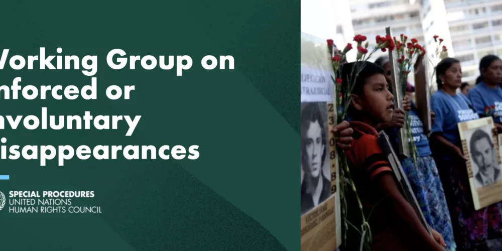 CFJ Participates in WGEID Launch Event on Enforced Disappearances and Memorialization