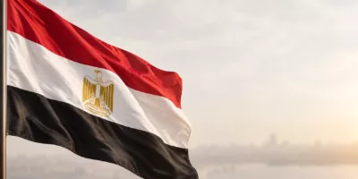 Egyptian Flag in Soft Light Egyptian Flag in Soft Light